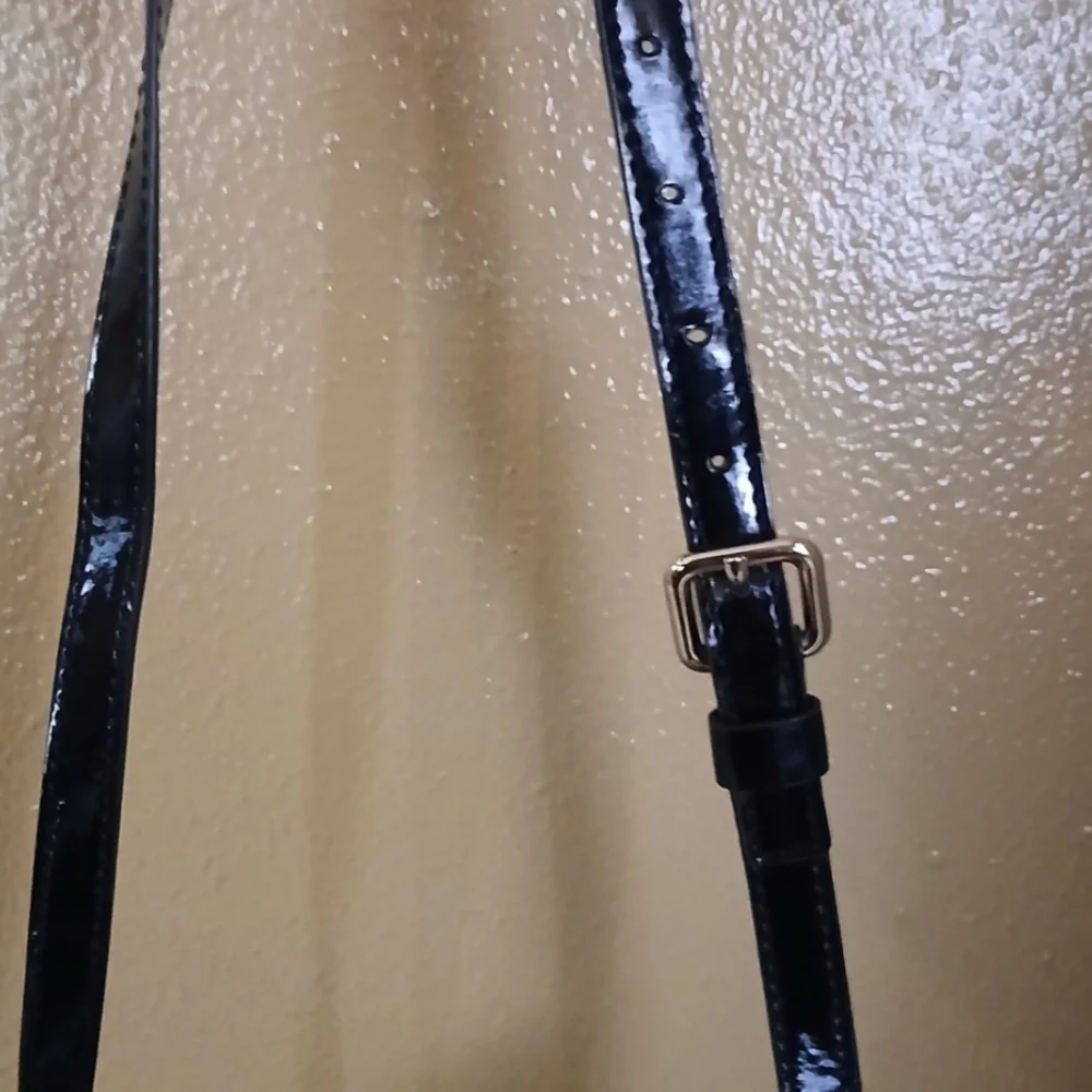 Kate Spade Pebbled Leather "Ace Of Spades" Monogram Adjustable Crossbody Bag - Picture 9 of 10